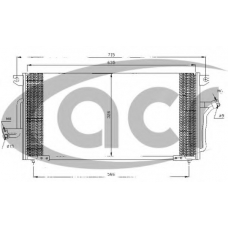 300303 ACR Конденсатор, кондиционер