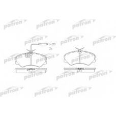 PBP510 PATRON Комплект тормозных колодок, дисковый тормоз