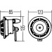 3AF 003 399-071 HELLA Звуковой сигнал