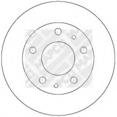 25037 MAPCO Тормозной диск