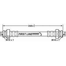 FBH7207 FIRST LINE Тормозной шланг