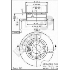 BS 7427 BRECO Тормозной диск