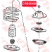 CR6004M VTR Опора амортизатора переднего