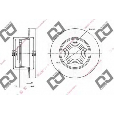 BD1595 DJ PARTS Тормозной диск