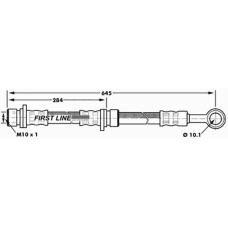 FBH7180 FIRST LINE Тормозной шланг