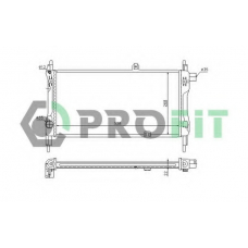 PR 5052A1 PROFIT Радиатор, охлаждение двигателя