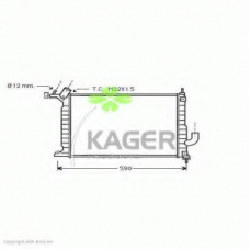 31-0806 KAGER Радиатор, охлаждение двигателя