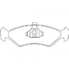 MDB1884 MINTEX Комплект тормозных колодок, дисковый тормоз