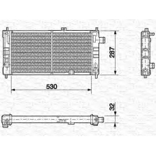 350213581000 MAGNETI MARELLI Радиатор, охлаждение двигателя