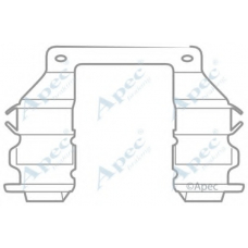 KIT1029 APEC Комплектующие, тормозные колодки