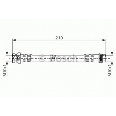 1 987 476 044 BOSCH Тормозной шланг