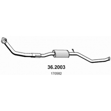 36.2003 ASSO Предглушитель выхлопных газов