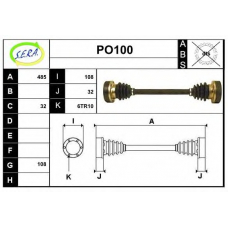 PO100 SERA Приводной вал