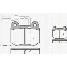 8110 12741 TRIDON Brake pads - front