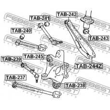 TAB-240 FEBEST Подвеска, рычаг независимой подвески колеса