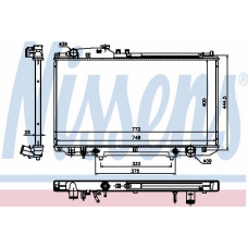 64658 NISSENS Радиатор, охлаждение двигателя