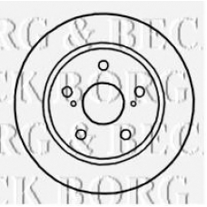 BBD4664 BORG & BECK Тормозной диск