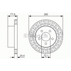 0 986 479 U00 BOSCH Тормозной диск