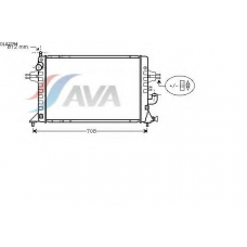 OLA2294 AVA Радиатор, охлаждение двигателя