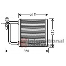 30006470 VAN WEZEL Теплообменник, отопление салона