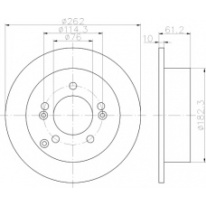 MDC2125 MINTEX Тормозной диск