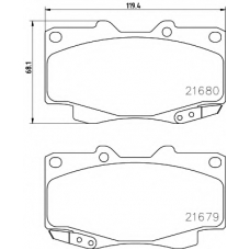 8DB 355 013-481 HELLA PAGID Комплект тормозных колодок, дисковый тормоз