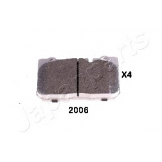 PA-2006AF JAPANPARTS Комплект тормозных колодок, дисковый тормоз