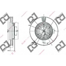 BD1852 DJ PARTS Тормозной диск