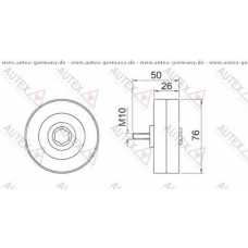 652034 AUTEX Паразитный / ведущий ролик, поликлиновой ремень