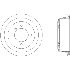 94017400 TEXTAR Тормозной барабан