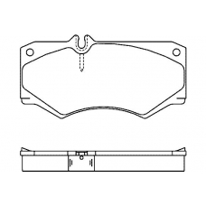 20784 180  0 4 T471 TEXTAR Колодки торм.пер. mb w460, w461 g-class, t1