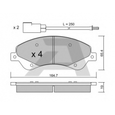 BPFO-1013 AISIN Комплект тормозных колодок, дисковый тормоз