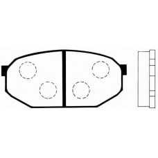 J PA-520AF JAPANPARTS Комплект тормозных колодок, дисковый тормоз