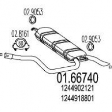 01.66740 MTS Глушитель выхлопных газов конечный