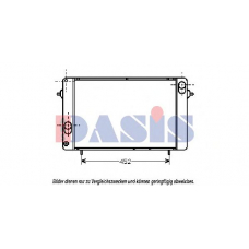 180710N AKS DASIS Радиатор, охлаждение двигателя