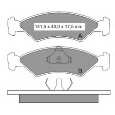 832900 Vema Комплект тормозных колодок, дисковый тормоз