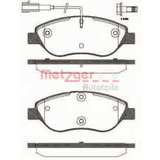 0860.02 METZGER Комплект тормозных колодок, дисковый тормоз