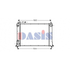 370310N AKS DASIS Радиатор, охлаждение двигателя