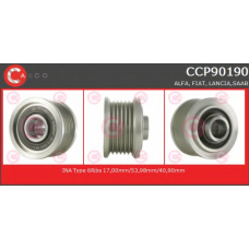 CCP90190 CASCO Ременный шкив, генератор