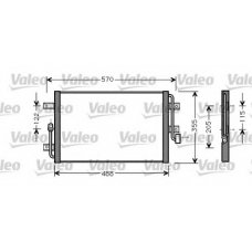 818065 VALEO Конденсатор, кондиционер