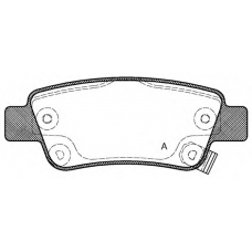 BPA1290.02 OPEN PARTS Комплект тормозных колодок, дисковый тормоз