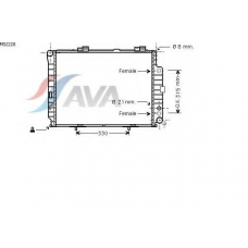 MS2228 AVA Радиатор, охлаждение двигателя