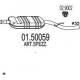 01.50059 MTS Средний глушитель выхлопных газов