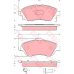 GDB1570 TRW Комплект тормозных колодок, дисковый тормоз