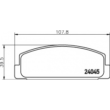 8DB 355 011-131 HELLA Комплект тормозных колодок, дисковый тормоз