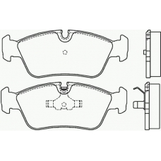MDB1538 MINTEX Комплект тормозных колодок, дисковый тормоз