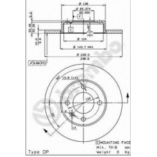 BS 7273 BRECO Тормозной диск