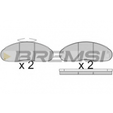 BP7261 BREMSI Комплект тормозных колодок, дисковый тормоз