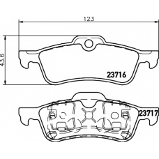 8DB 355 009-181 HELLA PAGID Комплект тормозных колодок, дисковый тормоз