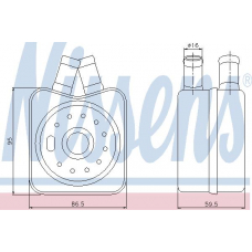 90608 NISSENS Масляный радиатор, двигательное масло